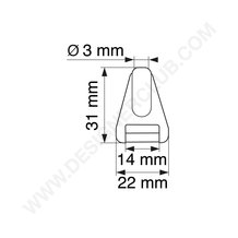 Adapter für Einzelzapfen Durchmesser mm. 3