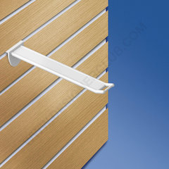 Pletina de alambre reforzada de color blanco con soporte de precio pequeño mm. 150