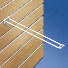Double slatwall prong white with small price holder mm. 250