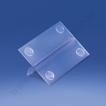 Anti-slip adhesive transparent foot Ø mm. 10x1