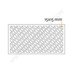 Driehoekig kleefkussen mm. 15x15