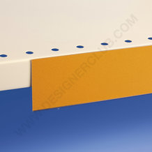 Profil porte-étiquettes adhésif simple pli 50 x 1000 mm. pvc cristal