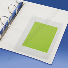 Bolso transparente adesivo para uma folha de 5