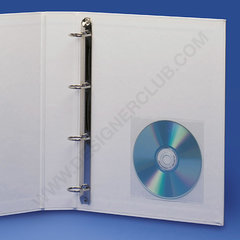Pochette transparente support cd simple