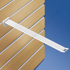 Pletina de alambre reforzada de color blanco con soporte de precio pequeño mm. 250