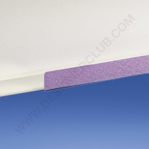 Profil porte-étiquettes adhésif simple pli 10 x 1000 mm pvc antireflet