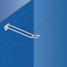 Double plastic prong white with automatic hook mm. 150 big price holder