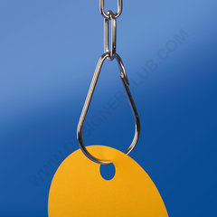 Pear-shaped metal hook mm. 69