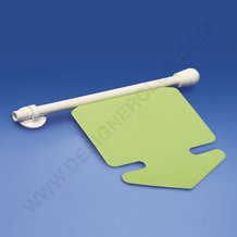 Adhesive transversal button for tubes