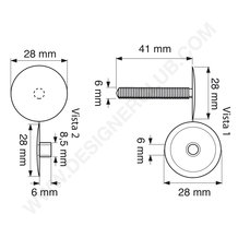Unir botones automáticos cabeza mm. 28 (jab 28/38) negro