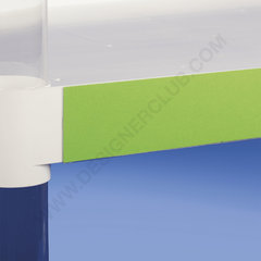 Flat scanner rail – central adhesive mm. 60 x 1000 crystal pvc