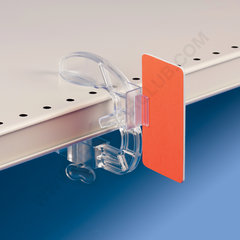 Shelf clamp with adhesive gripper