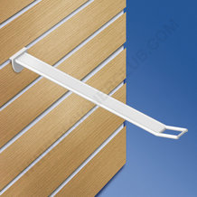 Pletina de alambre reforzada de color blanco con soporte de precio grande mm. 250