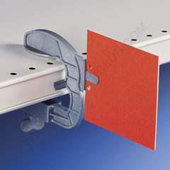 Three-pronged high resistance silver shelf clamp