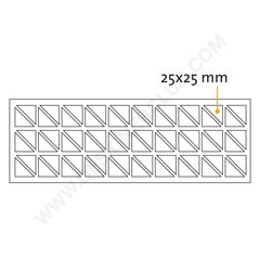 Almofada adesiva triangular mm. 25x25
