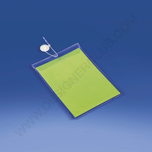 Clear pocket mm. 108x150 with hole and flap