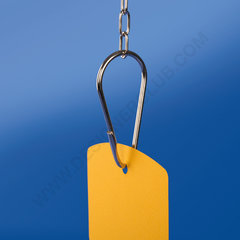 Pear-shaped metal hook mm. 64,5