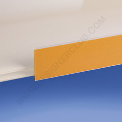 Calha plana do scanner - adesivo na parte inferior mm. 38 x 1330 cristal pvc