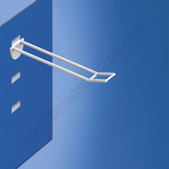 Universal double prong mm. 150 white with big price holder