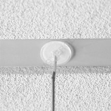 Bouton crochet transparent adhesif rond pour plafond