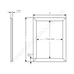 Kit of 2 frames mm. 700 x 1000 for pole