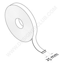 Rollo de cinta magnética adhesiva mm. 25x1,5