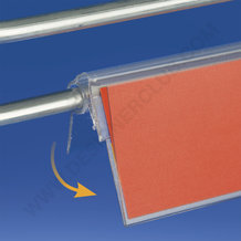 Profilo adesivo basculante per filo Ø 6 mm