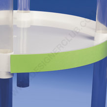 Profil porte-étiquettes adhésif simple pli 40 x 1000 mm pvc antireflet