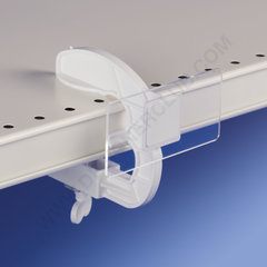 Adhesive high resistance white shelf clamp