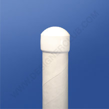 White endcap for tubes diameter 21/25 mm.
