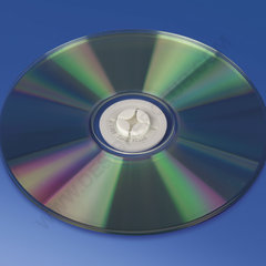 Witte zelfklevende cd spin