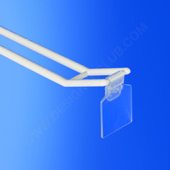 Clear label holder for double prongs with clip diam. mm. 3