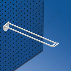 Double prong white double hook clip mm. 200 small price holder