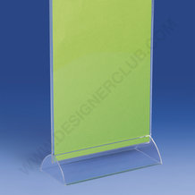 Petit socle transparent 210 mm. avec pochette en plexiglass