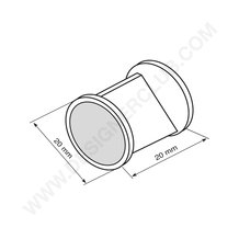 Adhesive round spacer for displays 20 mm.