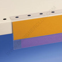 Flachklebende Scannerschiene mm. 32 x 1000 - für Etiketten h. mm. 20 blendfreies pvc