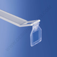 Taschen-Etikettenhalter mm. 25x27 für Drahtdurchmesser mm. 6,2