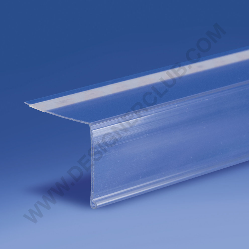 10 profili porta prezzi adesivi in PVC cm 100 x 1 
