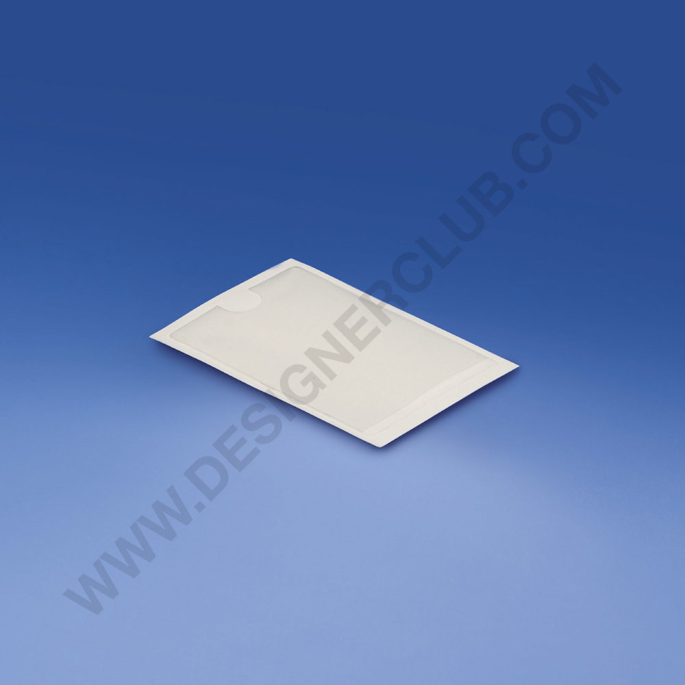 Designer Club - Bustina trasparente adesiva mm. 60 x 95 apertura lato corto